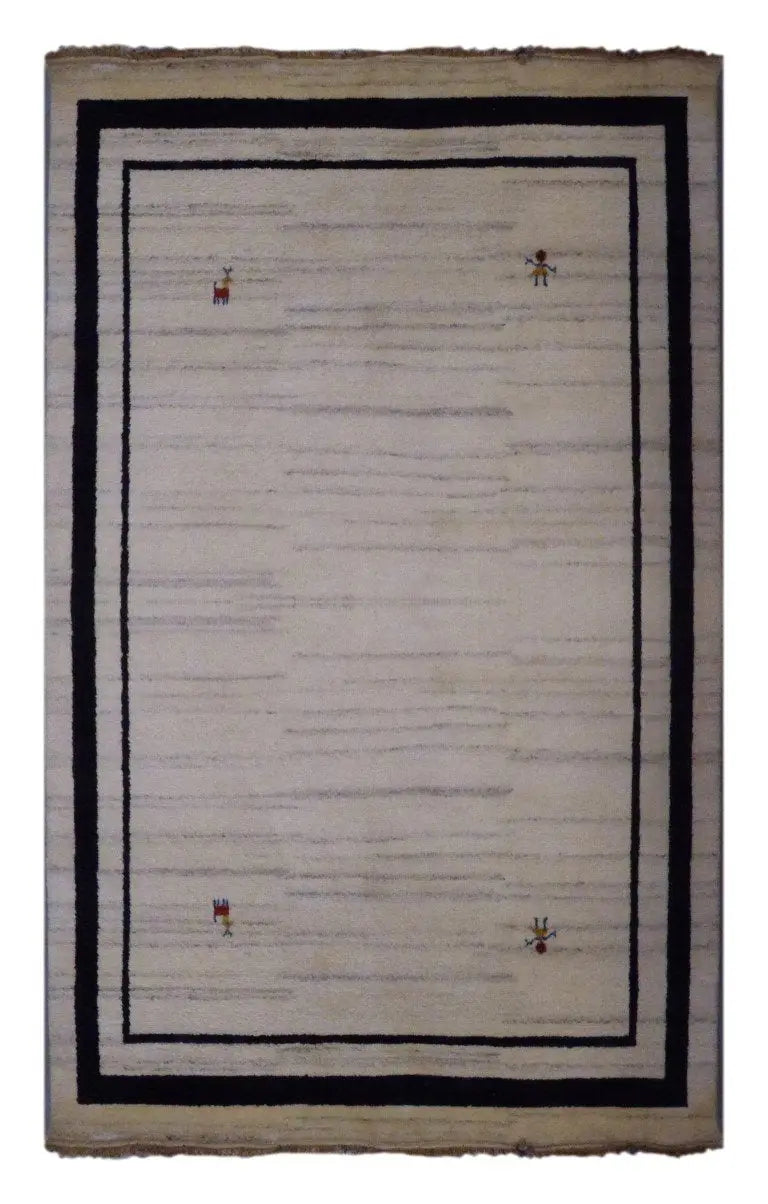 Indian Hand-Knotted Gabbeh Rug 7'9" X 5'7"
